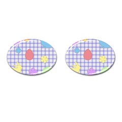 Easter Patches  Cufflinks (oval) by Valentinaart