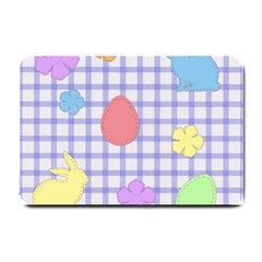 Easter Patches  Small Doormat  by Valentinaart