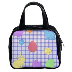 Easter Patches  Classic Handbags (2 Sides) by Valentinaart