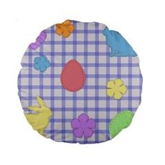 Easter Patches  Standard 15  Premium Round Cushions by Valentinaart