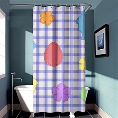 Easter Patches  Shower Curtain 36  X 72  (stall)  by Valentinaart