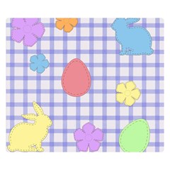 Easter Patches  Double Sided Flano Blanket (small)  by Valentinaart