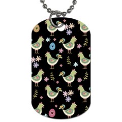 Easter Pattern Dog Tag (two Sides) by Valentinaart