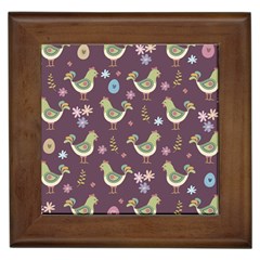 Easter Pattern Framed Tiles by Valentinaart