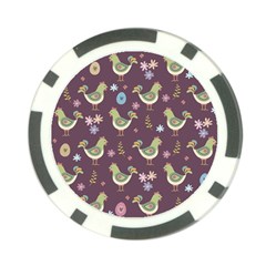 Easter Pattern Poker Chip Card Guard by Valentinaart