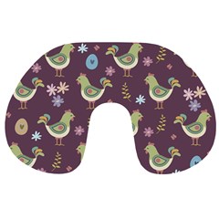 Easter Pattern Travel Neck Pillows by Valentinaart