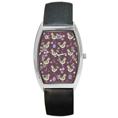 Easter Pattern Barrel Style Metal Watch by Valentinaart