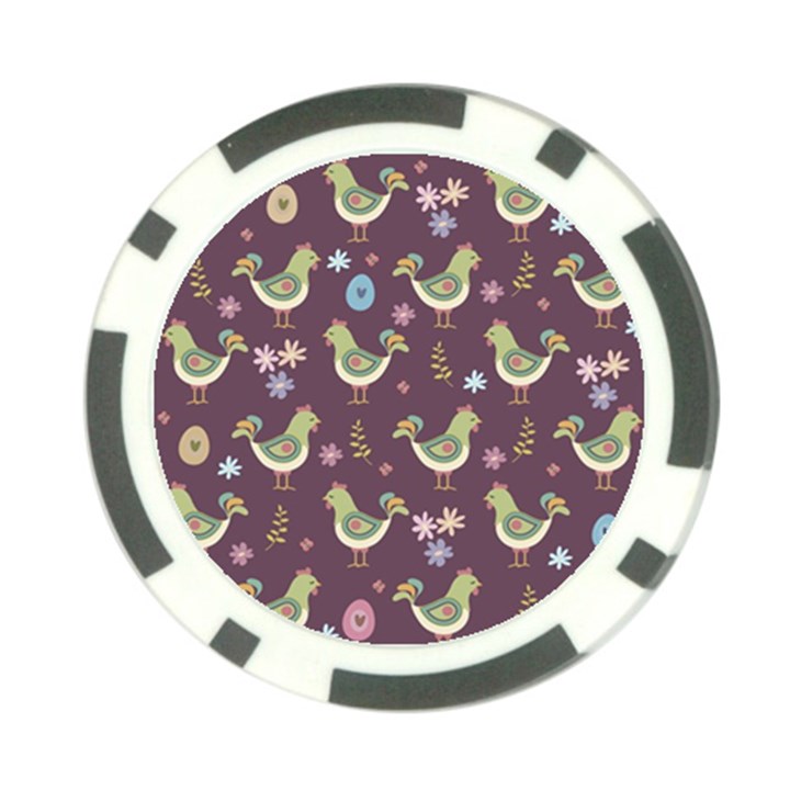 Easter Pattern Poker Chip Card Guard