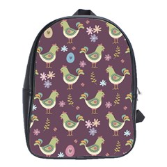 Easter Pattern School Bag (large) by Valentinaart