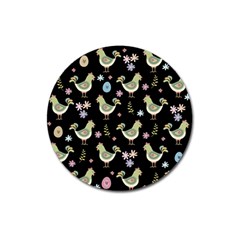 Easter Pattern Magnet 3  (round) by Valentinaart