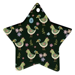 Easter Pattern Ornament (star) by Valentinaart