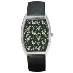 Easter Pattern Barrel Style Metal Watch by Valentinaart