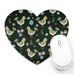 Easter Pattern Heart Mousepads by Valentinaart