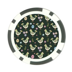 Easter Pattern Poker Chip Card Guard by Valentinaart