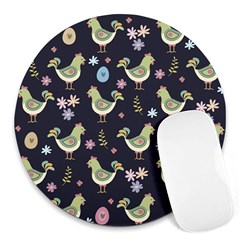 Easter Pattern Round Mousepads by Valentinaart