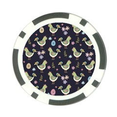 Easter Pattern Poker Chip Card Guard by Valentinaart