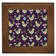 Easter Pattern Framed Tiles by Valentinaart