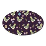 Easter Pattern Oval Magnet Front