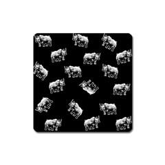 Rhino Pattern Square Magnet