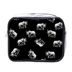 Rhino pattern Mini Toiletries Bags Front