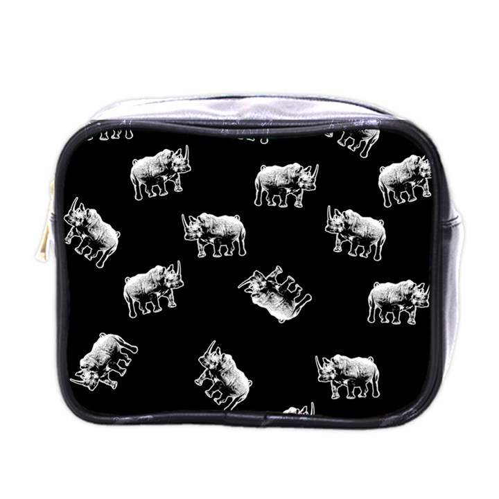 Rhino pattern Mini Toiletries Bags