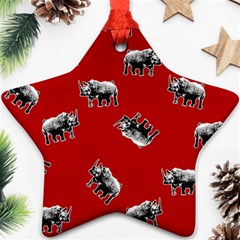 Rhino Pattern Ornament (star) by Valentinaart