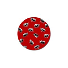 Rhino Pattern Golf Ball Marker by Valentinaart