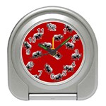 Rhino pattern Travel Alarm Clocks Front