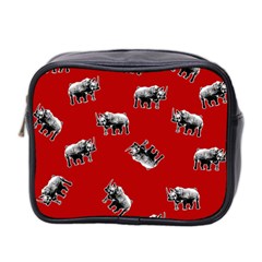 Rhino Pattern Mini Toiletries Bag 2-side