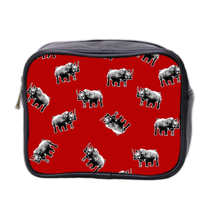 Rhino pattern Mini Toiletries Bag 2-Side