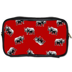 Rhino Pattern Toiletries Bags 2-side