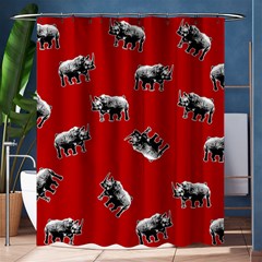 Rhino Pattern Shower Curtain 60  X 72  (medium)  by Valentinaart