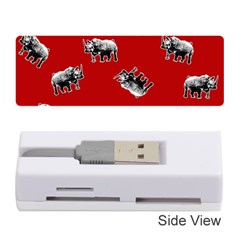 Rhino Pattern Memory Card Reader (stick)  by Valentinaart