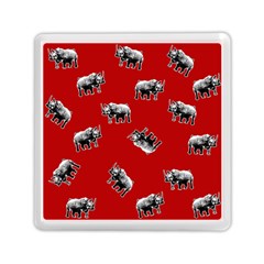 Rhino Pattern Memory Card Reader (square)  by Valentinaart