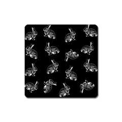 Rabbit Pattern Square Magnet