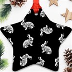 Rabbit pattern Ornament (Star) Front