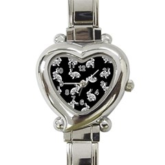 Rabbit pattern Heart Italian Charm Watch