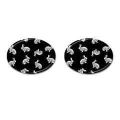 Rabbit pattern Cufflinks (Oval)