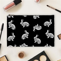 Rabbit pattern Cosmetic Bag (Large) 