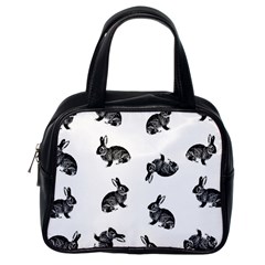 Rabbit Pattern Classic Handbags (one Side) by Valentinaart