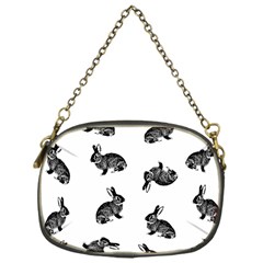 Rabbit Pattern Chain Purses (one Side)  by Valentinaart