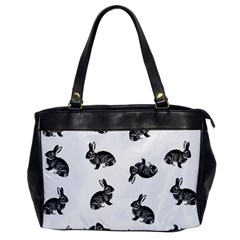 Rabbit Pattern Office Handbags by Valentinaart