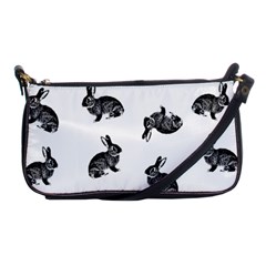 Rabbit Pattern Shoulder Clutch Bags by Valentinaart