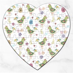 Easter Pattern Jigsaw Puzzle (heart) by Valentinaart