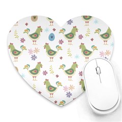 Easter Pattern Heart Mousepads by Valentinaart