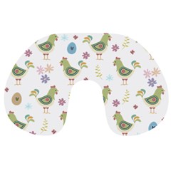 Easter Pattern Travel Neck Pillows by Valentinaart