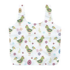 Easter Pattern Full Print Recycle Bags (l)  by Valentinaart