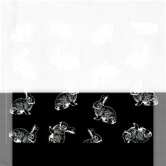 Rabbit Pattern Rectangular Jigsaw Puzzl by Valentinaart