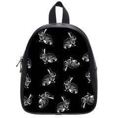 Rabbit Pattern School Bag (small) by Valentinaart