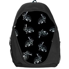 Rabbit Pattern Backpack Bag by Valentinaart